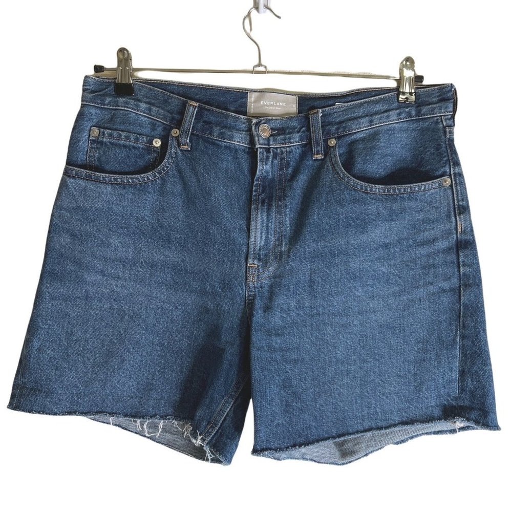 Everlane The A-Line Denim Short High Waisted